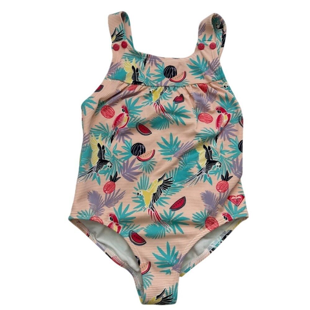 Girls Roxy Tropical One Piece Swimsuit Size 5
